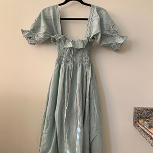 Puff sleeve sleeper dress